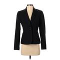 Nine West Blazer Jacket: Short Black Print Jackets & Outerwear - Women's Size 2