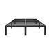 California King Size Bed Frame-Steel Slat Non -Slip 14 Inch High Mattress Foundation-No Box Spring Needed Platform