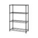 4 Tier Shelving Unit Wire Shelving Large Storage Shelves - Black - 36×14×54