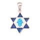 CiNily Created Blue Fire Opal Blue Stone Silver Plated Wholesalel Fashion for Women Jewelry Pendant