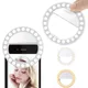 USB Charge LED Selfie Ring Light Mobile Phone Lens LED Selfie Lamp Ring Photography Ring light for