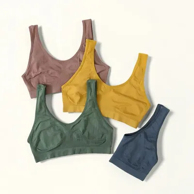 Seamless Women Tube Top Underwear Female Bra Low Back Bralette Sexy Lingerie Comfort Unlined Top Women Sleeveless Solid Tops