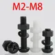 Nylon Round Pan Head Phillips Screw Nut Washer Set Plastic Cross Screw Washer Nut Combination