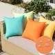 Waterproof Outdoor Garden Cushion Cover 30x50/45/50cm Solid Colors Pillowcase For Patio Furniture