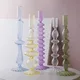 Glass Candle Holder Nordic decor Taper Candle Holders Candlesticks for Home Wedding Room Decoration