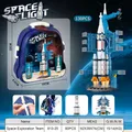 Children's Rocket Toys Space Building Blocks Discovery Team Spacecraft Model Children's Toys Play