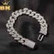 THE BLING KING 14mm Cuban Link Chain Bracelet & Necklace Paved Out AAA Cubic Zirconia Bracelets For