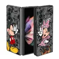 Disney-Coque antichoc Minnie Mouse coque Funda coque noire Samsung Galaxy ZP5 5G