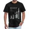 Space X Logo maglietta Unisex in cotone Mars Bfr Rocket T Shirt per uomo SpaceX Starship Blueprint