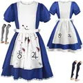 Alice Madness CorresponlégitiCosplay Costume pour femmes adultes robes et chaussettes de femme de