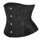 Corset sous le buste Sophia en acier pour femme serre-taille noir corset jacquard grande taille