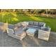 Outdoor Rattan Garden Sofa Set - Grey | Wowcher