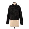 Nine West Jacket: Short Black Leopard Print Jackets & Outerwear - Women's Size Small