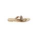 Coach Sandals: Gold Solid Shoes - Women's Size 6 - Open Toe