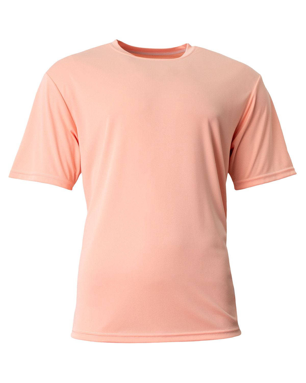 A4 NB3142 Youth Cooling Performance Crew T-Shirt in Salmon size XS | Polyester A4NB3142