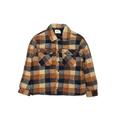 Zara Fleece Jacket: Short Brown Print Jackets & Outerwear - Kids Boy's Size 9