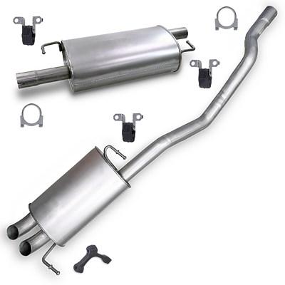 Bestprice Schalldämpfer Set + Montagematerial (Radstand 3000 mm) für VW Image