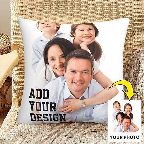 Benutzerdefinierter Kissenbezug Fügen Sie Ihr Bild hinzu Personalisierte Fotodesign Bild Mode Lässiger Kissenbezug Kissenbezug 1 Stk. Personalisierte Geschenk Maßgeschneidert Image