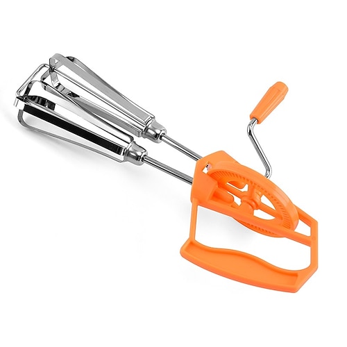handgekurbelter halbautomatischer multifunktionaler rotierender manueller Schneebesen Mixer Edelstahl Küche Schneebesen Backwerkzeug Küchenzubehör Schneebesen Mixer
