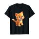Rote Katzennase Lustiger Tag Kinder 2024 T-Shirt