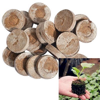 20pcs Peat Pellet Seed High Quality Plug Seed Starter Practical Pallet Seedling Block Soil Block Nutrient Soil Block