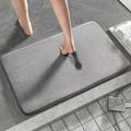 Deep Gray Bath Mat,Memory Foam Bathroom Rugs Modern Bathroom Rug Indoor Carpet Non-Slip Absorbent Bathtub Mat, For Home Shower Room Decor