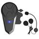 Motorcycle Bluetooth Intercom BT-S3 1000m Helmet Bluetooth Headset Motorcycle Bluetooth Communication System for Ski/ATV/Dirt Bike/Off Road Universal Wireless Interphone Intercom