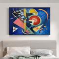 Handmade Modern Abstract Colorful Shapes Expressionist Art Kandinsky Style Figurative Canvas Oil Painting (No Frame)