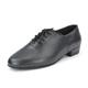 Men's Modern Shoes / Ballroom Shoes Nappa Leather Lace-up Heel Buckle Flat Heel Customizable Dance Shoes Black / Practice