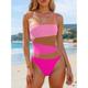 Women's One Piece Monokini Swimsuits Tummy Control Swim Suit Black White Color Stripe Block Geometic Open Back Beachwear Bathing Suits