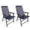 Pure Garden Folding Camping Patio Chair 2-piece Set