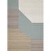 Blue 138 x 99 x 0.5 in Area Rug - Linie Design Geometric Hand Woven Area Rug in Aqua Wool | 138 H x 99 W x 0.5 D in | Wayfair BLOCCHI AQUA 250