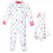 Hudson Baby Infant Girl Flannel Plush Sleep and Play and Security Toy Llama 0-3 Months