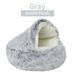 My Lux Decor 2057 Winter Long Plush Pet Cat Bed Round Cat Cushion Cat House Warm Cat Basket Cat Sleep Bag Cat Nest Kennel For Small Dog Cat | Wayfair