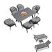 Purple Leaf 7 Pieces Patio Dining Sets All-weather Wicker Outdoor Patio Furniture w/ Table All Aluminum Frame For Lawn Garden Backyard Deck Outdoor Metal/Wicker/Rattan | Wayfair