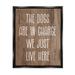 Stupell Industries Dogs In Charge Pet Phrase Framed On Canvas by Lil' Rue Print Canvas in Brown | 21 H x 17 W x 1.7 D in | Wayfair bb-611_ffb_16x20