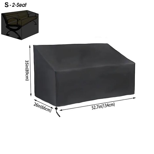 copertura per panca da esterno 1/2/3/4 posti, fodere per sedie da giardino, coprisedili profondi per lounge, coperture impermeabili per mobili da giardino per esterni, resistente impermeabile resistente ai raggi UV anti-sbiadimento