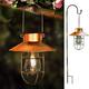 Lampada a Sospensione Solare Lampada A Sospensione Da Esterno Lanterna Solare Portatile Design Retrò Metallo Impermeabile Luci Da Giardino A Led Decorative Per Giardino Patio Balcone Percorso