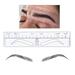 Brow Stamp Tool. 50Pcs High Arch Microblading Ruler Sticker Eyebrow Shaping Stencils Microblading Supplies Disposable Adhesive Eyebrow Template Permanent Makeup Measure Tool