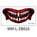 Deagia Living Room Decor Clearance New Halloween Prank Makeup Temporary Halloween Clown Horror Mouth Stickers Removable and Realistic Temporary Kit Halloween Makeup Props Kitchen Decor