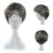 ERTUTUYI Wigs White Hairstyle Natural Old Wig Short Synthetic Wavy Costume Wigs Lady Men Wig