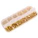 1 Box Decorative Nail Art Stickers Golden Semicircle Pearl Diamond Manicure Stickers Nail Accessories Decor (Golden)