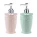 Outoloxit Bathroom Accessories Set 2 Pcs Dispensing Bottles European Carved Shower Gel Repackaged Shower Gel Bottle Shampoo Empty Bottle Base Bottle Shampoo Bottle Pink Blue A