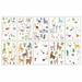 KPLFUBK Children s Sticker Waterproof Temporary Car Animal Space Robot 10pcs