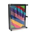 Aufmer 3D Pin Art Toy Colorful Plastic Pin Art Board Large Size 17.8Ã—12.5Ã—5.8cm Classic Desktop Novelty Sculpture Impression Needle Art Toy for Kidsâœ¿Latest upgrade