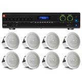(8) JBL 3 2-Channel In-Ceiling Speakers+JBL Amplifier For Restaurant/Bar/Cafe