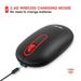 HERESOM Computer Mouse 2.4G Wireless Mouse Game USB Charge 1600DPI Gaming Mouse Mice for PC