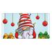 Daiia Funny Christmas Gnome Extended Gaming Mouse Pad Large Gaming Mousepad Desk Mat Waterproof Anti-Dirty No-Slip Stitched Edges Keyboard Mat 15.8x29.5 In