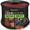 14AWG Speaker Wire GearIT Pro Series 14 AWG Gauge Speaker Wire Cable (100 Feet / 30.48 Meters) Great Use for Home Theater Speakers and Car Speakers Black