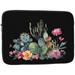 Watercolor Cactus Flowers Laptop Sleeve 10 inch Slim Laptop Bag Case with Zipper Lightweight Tablet Computer Carrying Case for Men Women